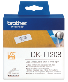 Brother DK-11208 Geniş Orjinal Adres Etiketi - Brother