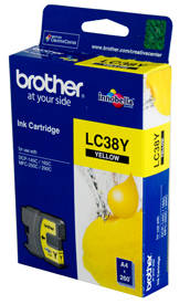 Brother LC38-LC980 Sarı Orjinal Kartuş - 1