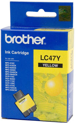 Brother LC47-LC900 Sarı Orjinal Kartuş - 1