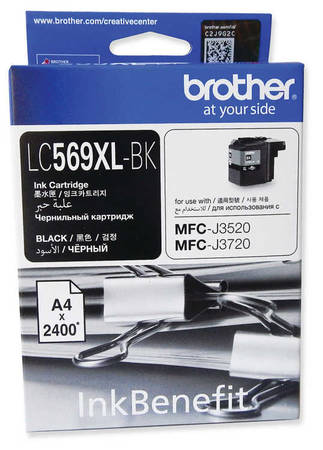 Brother LC569XL Siyah Orjinal Kartuş - 1