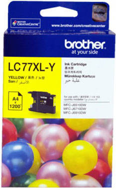 Brother LC77XL Sarı Orjinal Kartuş - 1