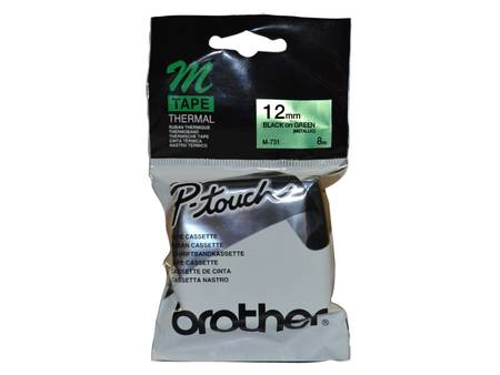 Brother M-731 Yeşil Üzerine Siyah Etiket - 1