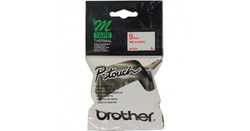 Brother M-K222 Beyaz Üzerine Kırmızı Etiket - Brother