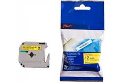 Brother M-K631BZ Siyah Sarı Lamine Etiket 12mm 