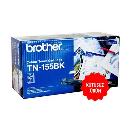 Brother TN-155BK Siyah Orjinal Toner (Kutusuz) - 1