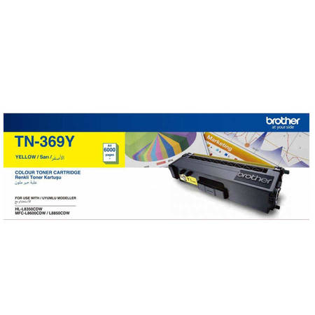 Brother TN-369 Sarı Orjinal Toner - 1