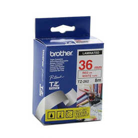 Brother TZ-262 (36mm) Kırmızı Laminet Etiket - Brother