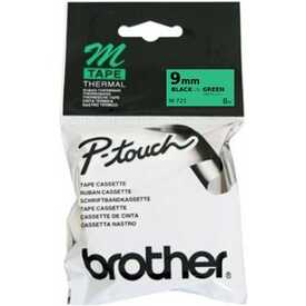 Brother M-721 Yeşil Üzerine Siyah Etiket 9mm - Brother