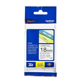 Brother TZE-241 Beyaz Lamine Etiket 18mm 