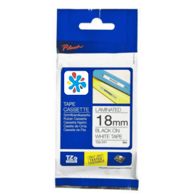 Brother TZE-241 Beyaz Lamine Muadil Etiket 18mm - Brother
