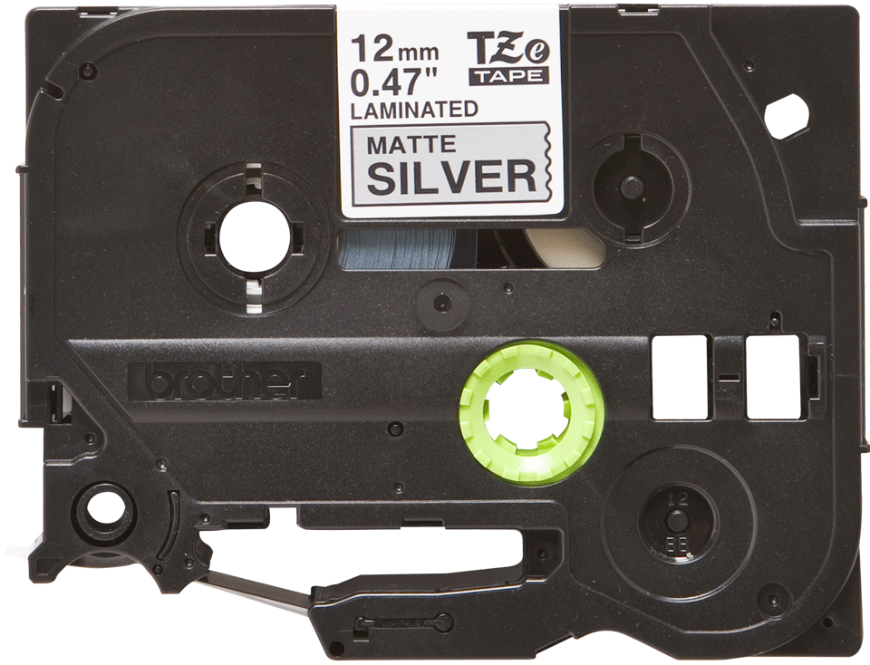 Brother TZe-M931 Mat Gümüş üzerine Siyah Orjinal Etiket 12mm - 2