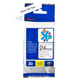 Brother TZE-S251 Muadil Beyaz Lamine Etiket - Brother