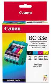 Canon BC-33E Orjinal Kartuşu Seti + Kafa Kartuşu 