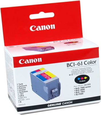 Canon BC-61 Renkli Orjinal Kartuş - 1