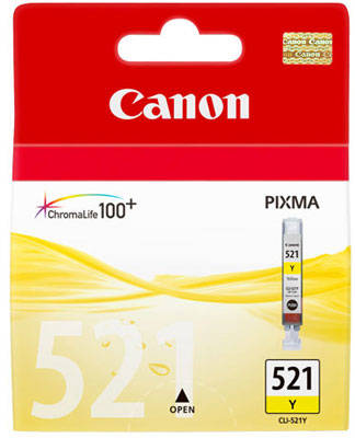 Canon CLI-521 Orjinal Sarı Kartuş - 1