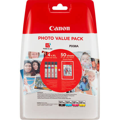 Canon CLI-581XL/2052C004 Orjinal Kartuş Avantaj Paketi - 1