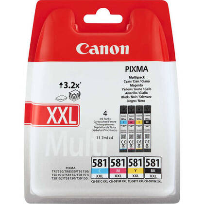 Canon CLI-581XXL Multipack 4'lü Set Orjinal Kartuş - 1
