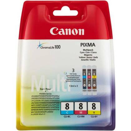 Canon CLI-8CMY Multipack Orjinal Kartuş 0621B029 - 1
