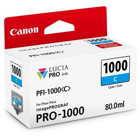 Canon PFI-1000C Orjinal Mavi Kartuş - 1
