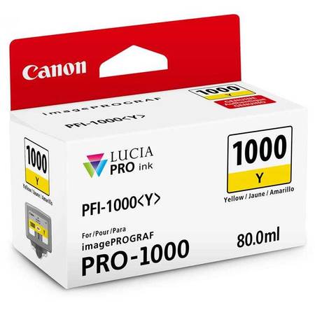 Canon PFI-1000Y Orjinal Sarı Kartuş - 1
