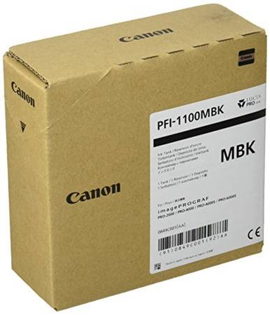 Canon PFI-1100MBK Orjinal Mat Siyah Kartuş - 1
