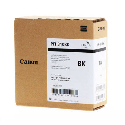 Canon PFI-310BK Siyah Orjinal Kartuş - TM-2000 / TM-3000 - 1