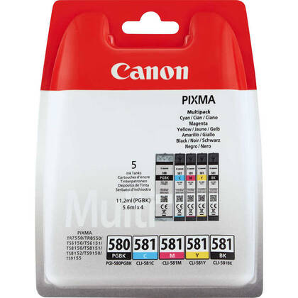 Canon PGI-580/CLI-581/2078C005 Orjinal Kartuş Avantaj Paketi - 1