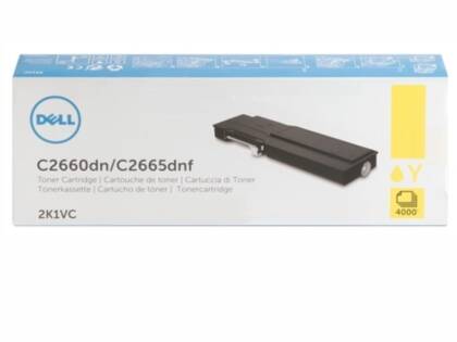 Dell 2K1VC C2660DN/C2665DNF SarıOrjinal Toner 4K - 1