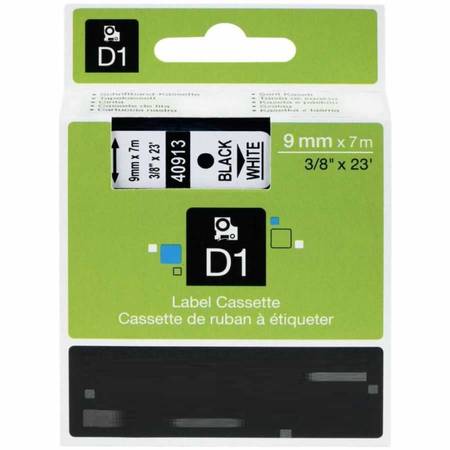 Dymo 40913 Beyaz Üzerine Siyah 9mm/7m Muadil Etiket - 1