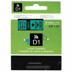 Dymo 40919 Yeşil Üzerine Siyah 9mm/7m Muadil Etiket - Dymo