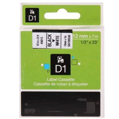 Dymo 45013 Beyaz Üzerine Siyah 12mm/7m Muadil Etiket - 1