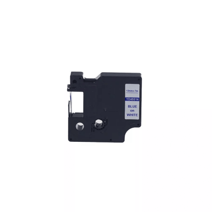 Dymo 45014 Muadil Beyaz Üzeri Mavi 12mm x 7m Etiket - 1