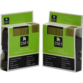 Dymo 45023 Altın Üzerine Siyah 12mm/7m Muadil Etiket - Dymo