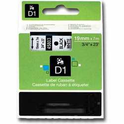 Dymo - Dymo 45803 Beyaz Üzerine Siyah Muadil Etiket
