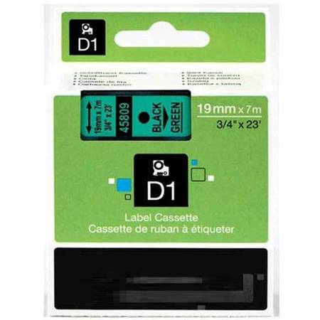 Dymo 45809 Yeşil Üzerine Siyah Muadil Etiket - 1
