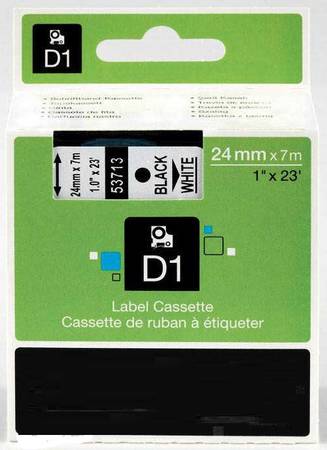 Dymo 53713 Beyaz Üzerine Siyah 24mm/7m Muadil Etiket - 1