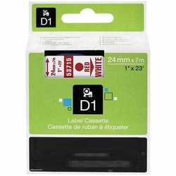 Dymo 53715 Beyaz Üzerine Kırmızı 24mm/7m Muadil Etiket - Dymo