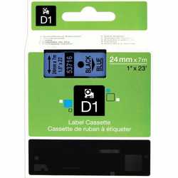 Dymo 53716 Mavi Üzerine Siyah 24mm/7m Muadil Etiket - Dymo