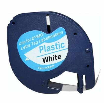 Dymo 59422-Beyaz Üzerine Siyah LetraTag Muadil Etiket-91201 - 1