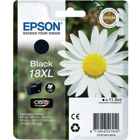Epson 18XL-T1811-C13T18114020 Siyah Orjinal Kartuş - 1