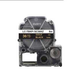 Epson LC-7BKP Siyah Üzeri Altın 36MM 9Metre Muadil Etiket - Epson