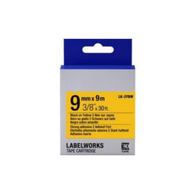 Epson LK-3YBW Muadil Siyah Üzeri Sarı 9MM 9Metre Etiket - Epson