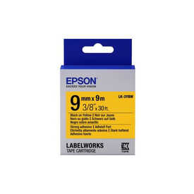 Epson LK-3YBW Orjinal Siyah Üzeri Sarı 9MM 9Metre Etiket - Epson