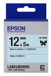 Epson LK-4LBK Gök Mavisi Üzerine Siyah Orjinal Etiket - Epson