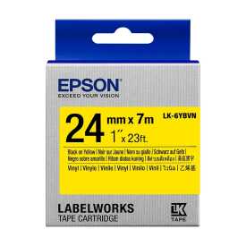 Epson LK-6YBVN Sarı Üzeri Siyah Orjinal Etiket - Epson