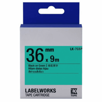 Epson LK-7GBP Yeşil Üzeri Siyah Muadil Etiket - 1