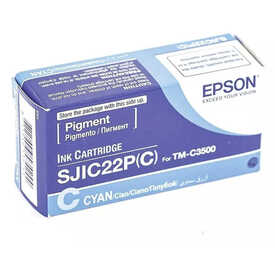 Epson c3500 SJIC22-C33S020602 Mavi Orjinal Kartuş 