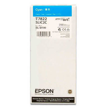 Epson Surelab T7822 Mavi Orjinal Kartuş - 1