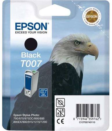 Epson T007-C13T00740120 Orjinal Siyah Kartuş - 1