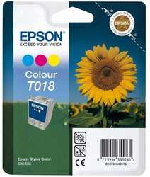 Epson T018-C13T01840120 Orjinal Renkli Kartuş - Epson